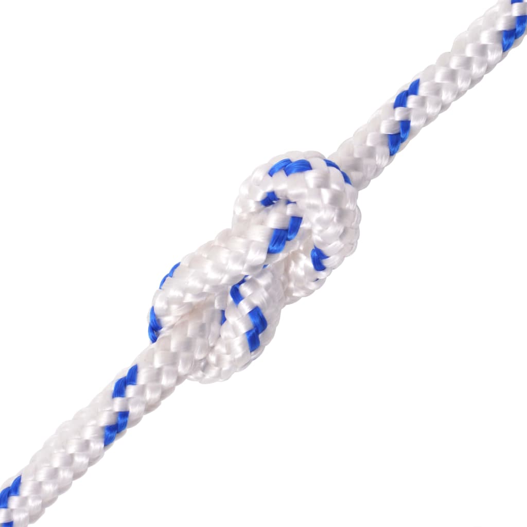 Corde à démarrage Vidaxl 12 mm 50 m de polypropylène blanc