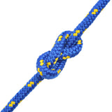Vidaxxl corde de bateau 6 mm 100 m polypropylène bleu