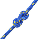 Corde à démarrage Vidaxl 10 mm 50 m Bleu en polypropylène