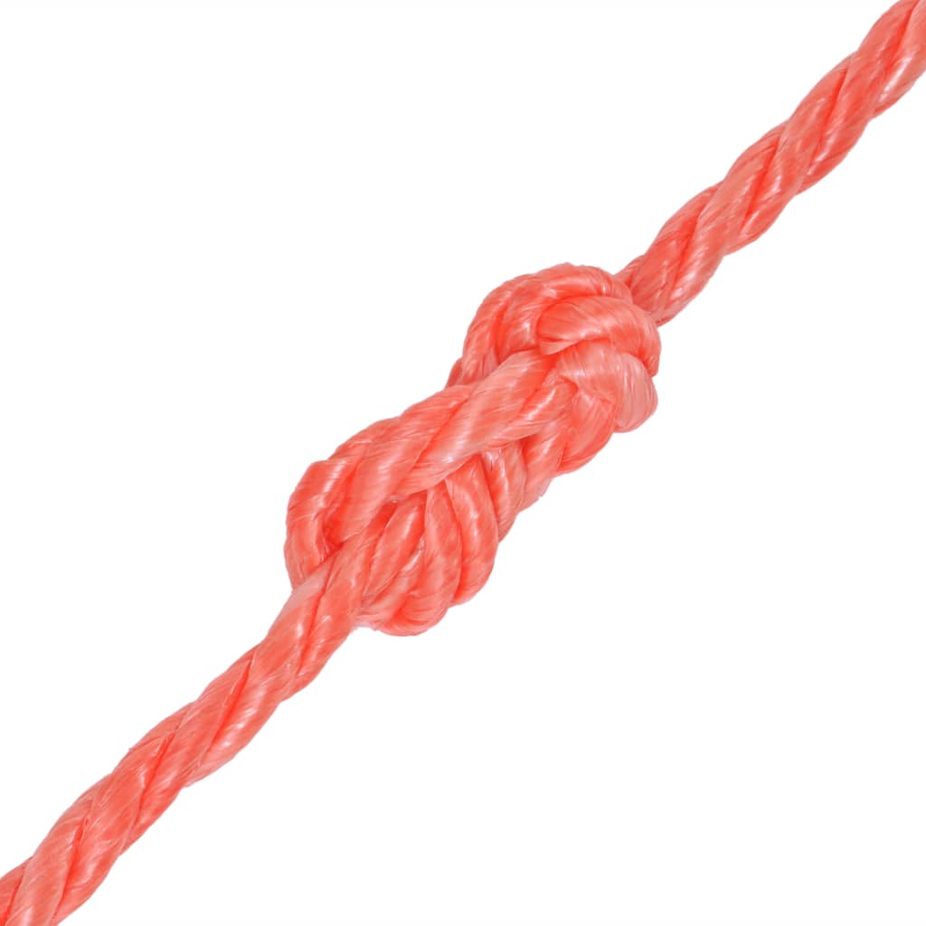 Corde vidaxl torsadé 10 mm 100 m en orange en polypropylène