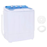 Vidaxl mini machine à laver avec du tambour double 5,6 kg