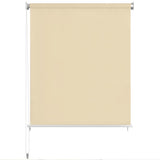 Vidaxl rulleblind for utenfor 120x230 cm krem