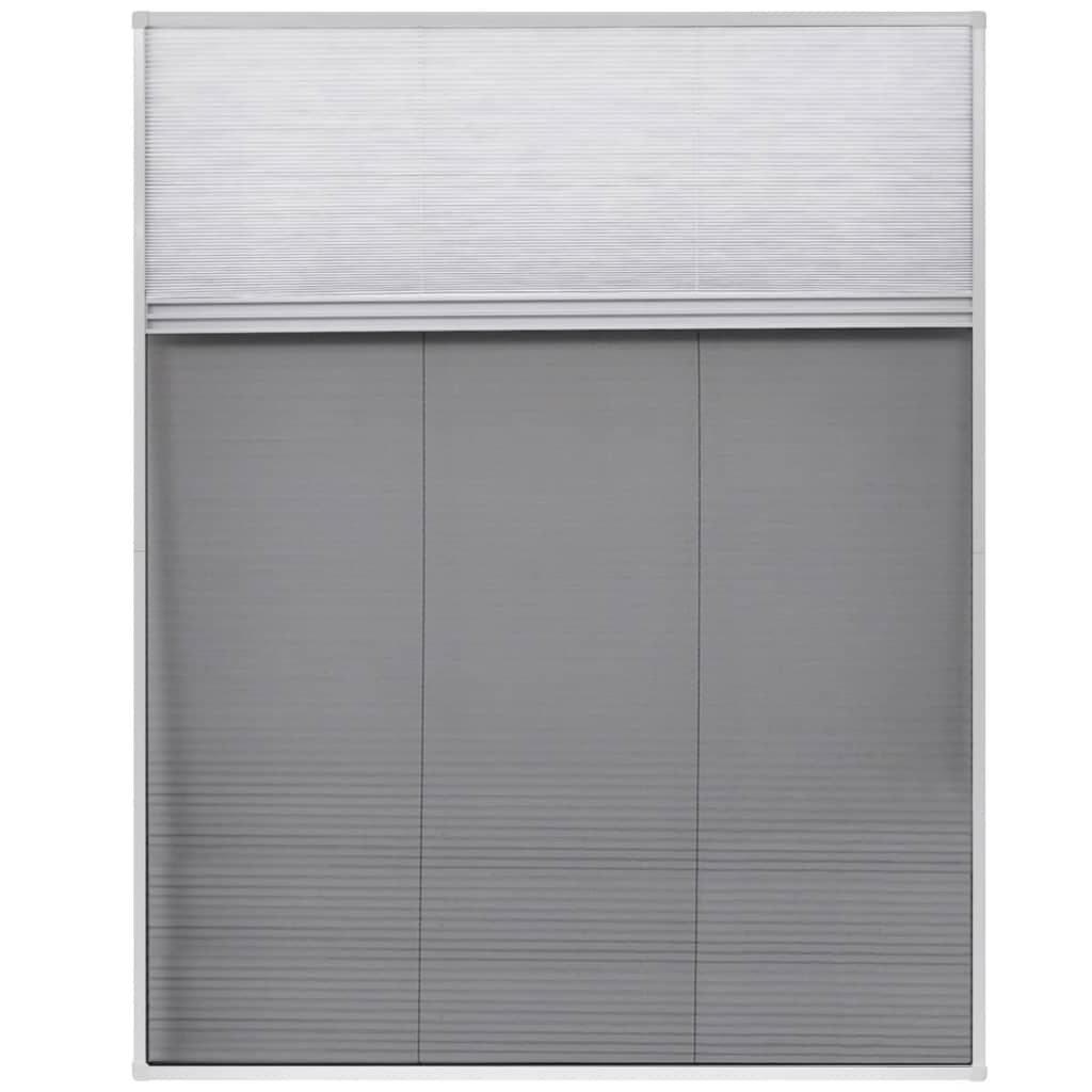 Vidaxx moustiquaire plissée occultante 80x100 cm aluminium