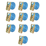 Neumáticos de Vidaxl Span 2 toneladas de 6mx38mm azul 10 pcs