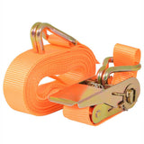 Sangles de tension VidaXL 0,4 tonnes 6mx25mm orange 4 pcs
