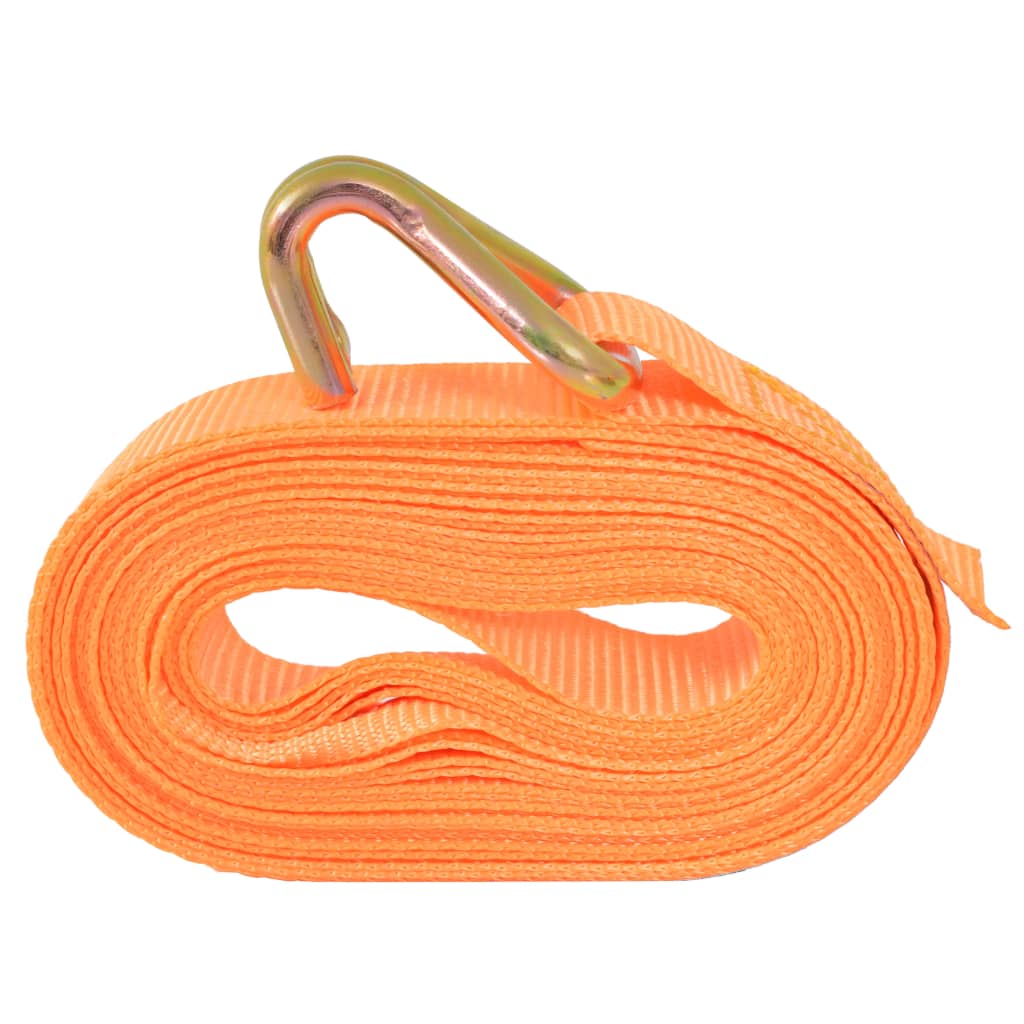 Vidaxl spandäck 0,4 ton 6mx25mm orange 10 st