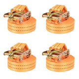 Vidaxl sangles de tension 1 tonne 6mx38mm orange 4 pcs