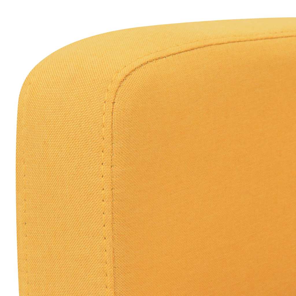 Vidaxl driezitsbank 180x65x76 cm geel