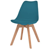 Vidaxl eetkamerstoelen 2 st kunststof turquoise
