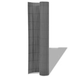 Vidaxl Garden Escoage Double 90x500 cm Gris PVC