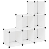 Meubles de stockage vidaxl avec 6 compartiments blancs