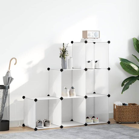 Meubles de stockage vidaxl avec 6 compartiments blancs