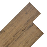 Vidaxl Floorboards Ikke-selvklæbende 5,26 m² 2 mm PVC Walnut Brown