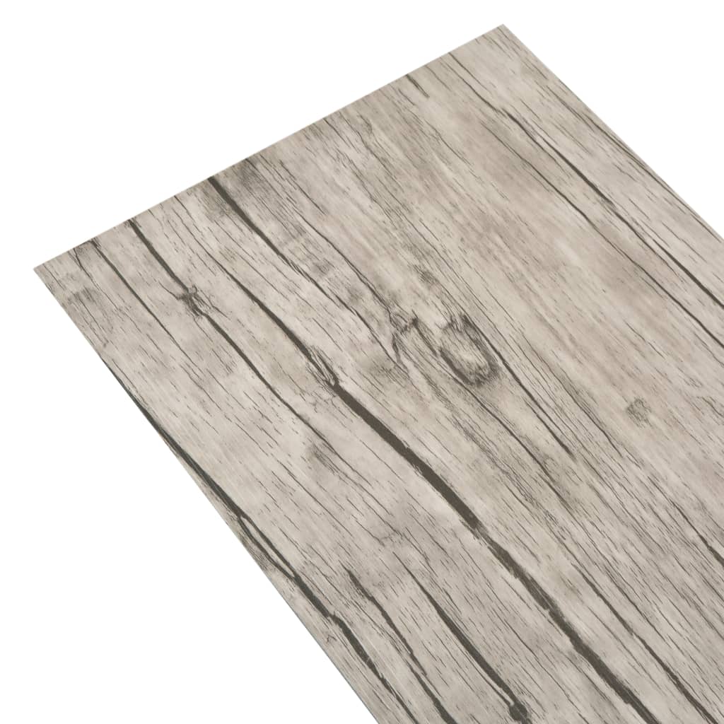 Vidaxl Floorboards Non-self-adhesive 5.26 m² 2 mm PVC washed oak