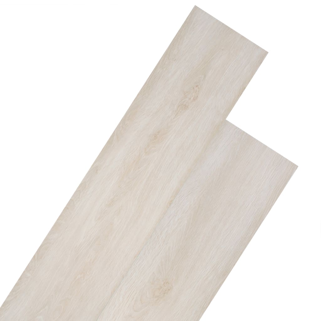 Vidaxl podłogowe deski podłogowe nie-samoprzylepne 5,26 m² 2 mm PVC White Oak w kolorze