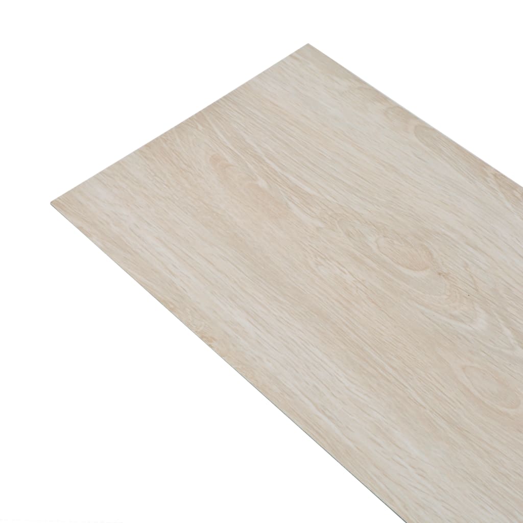 Vidaxl podłogowe deski podłogowe nie-samoprzylepne 5,26 m² 2 mm PVC White Oak w kolorze