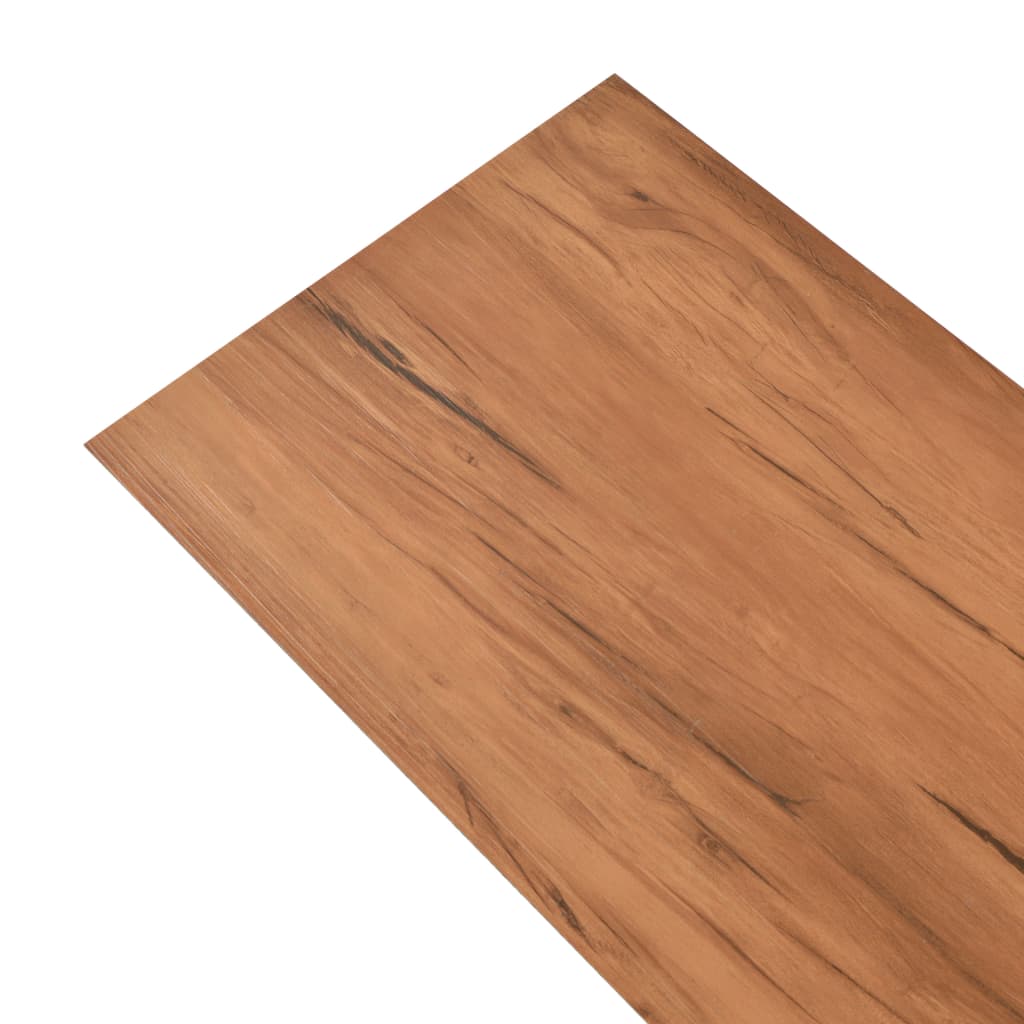 Vidaxl Floorboards Ikke-self-klæbende 5,26 m² 2 mm PVC Elm Naturlig