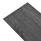 Vidaxl Floorboards Non-self-adhesive 5.26 m² 2 mm PVC Black and White