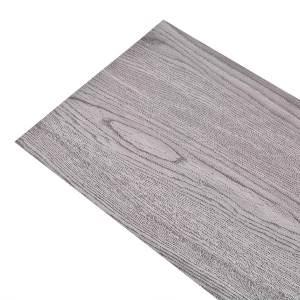 Vidaxl Floorboards Non-self-adhesive 5.26 m² 2 mm PVC Dark gray