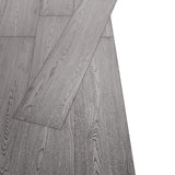 Planches de plancher vidaxl non auto-adhésives 5,26 m² 2 mm en PVC gris foncé