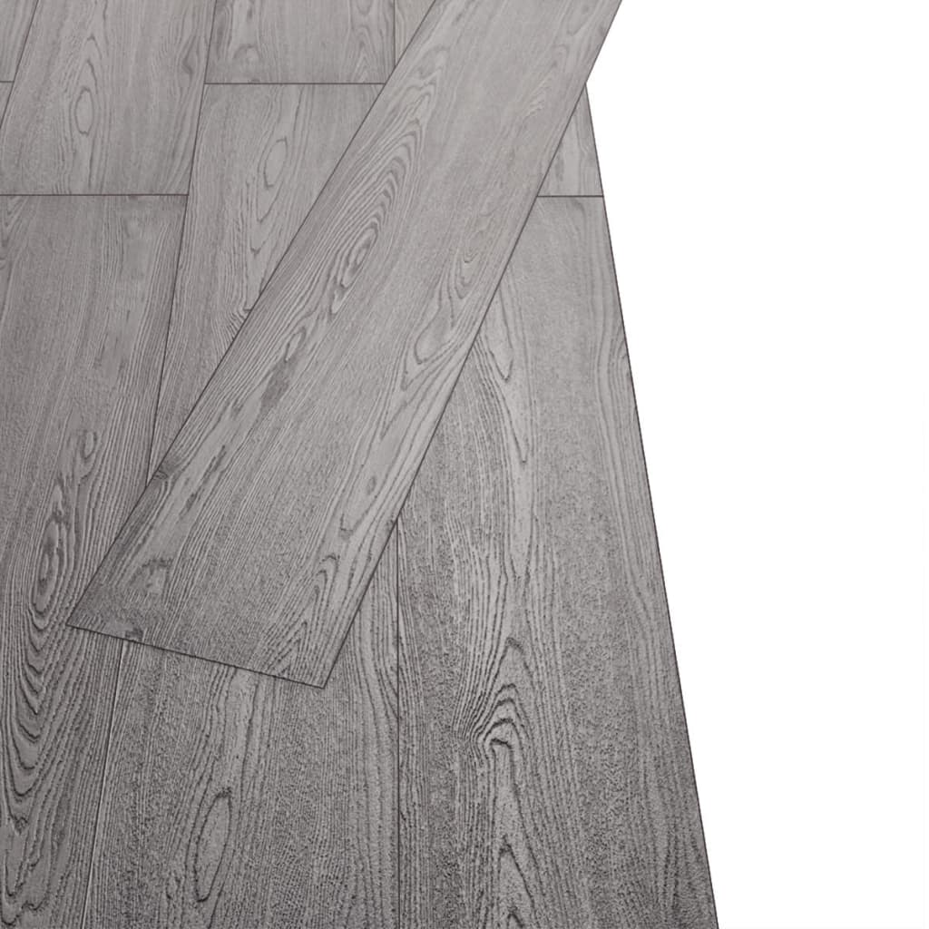 Vidaxl Floorboards Non-self-adhesive 5.26 m² 2 mm PVC Dark gray