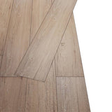 Planches de plancher vidaxl auto-adhésives 5,02 m² 2 mm en PVC Brown
