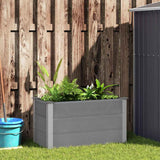 Vidaxl Planter surélevé 100x50x54 cm hkc gris