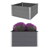 Vidaxl Planter zvedl 100x100x54 cm HKC šedá