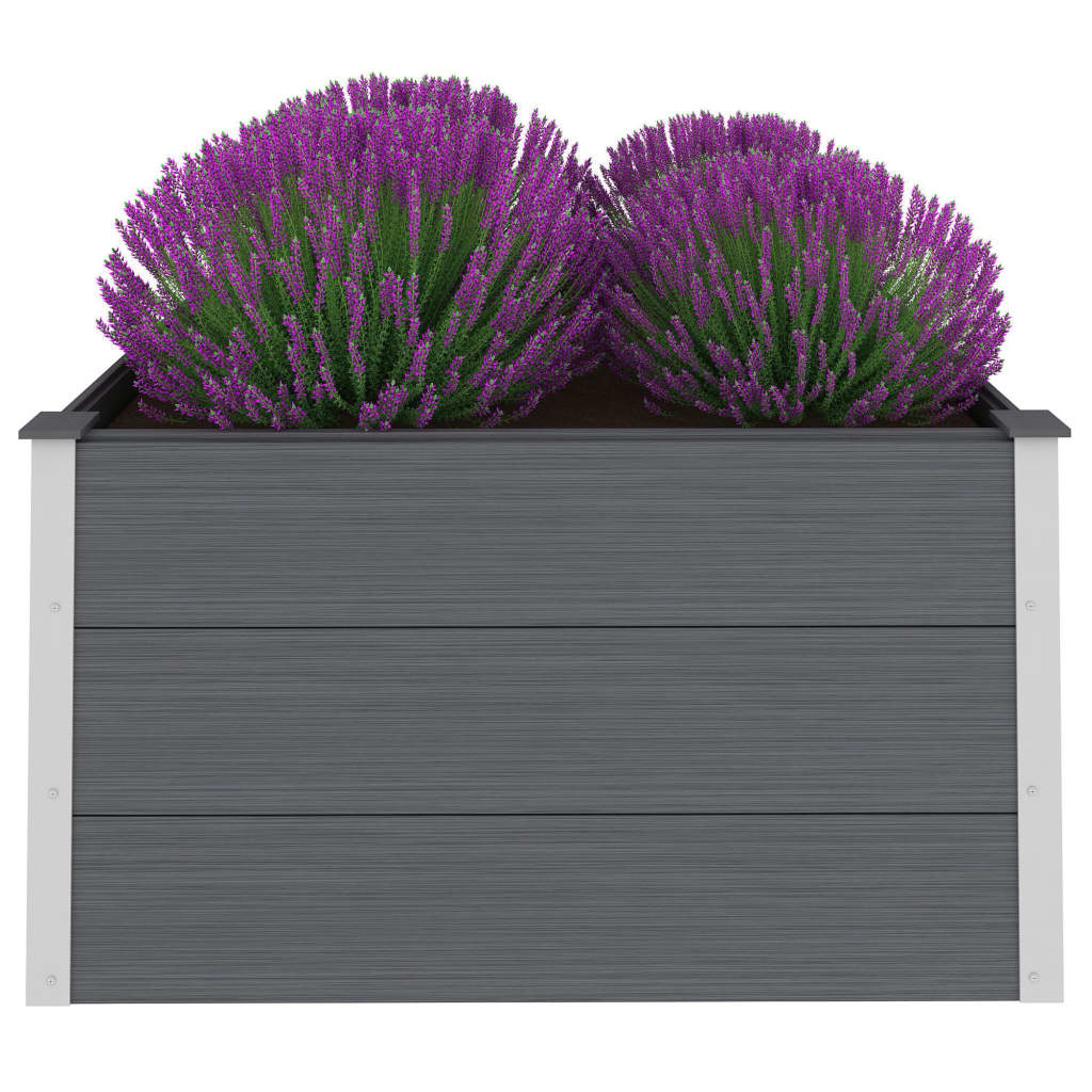 Vidaxl Planter zvedl 100x100x54 cm HKC šedá