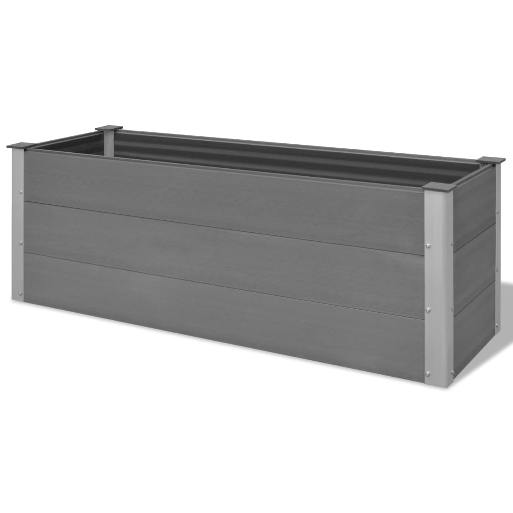 Vidaxl Planter surélevé 150x50x54 cm HKC Gray