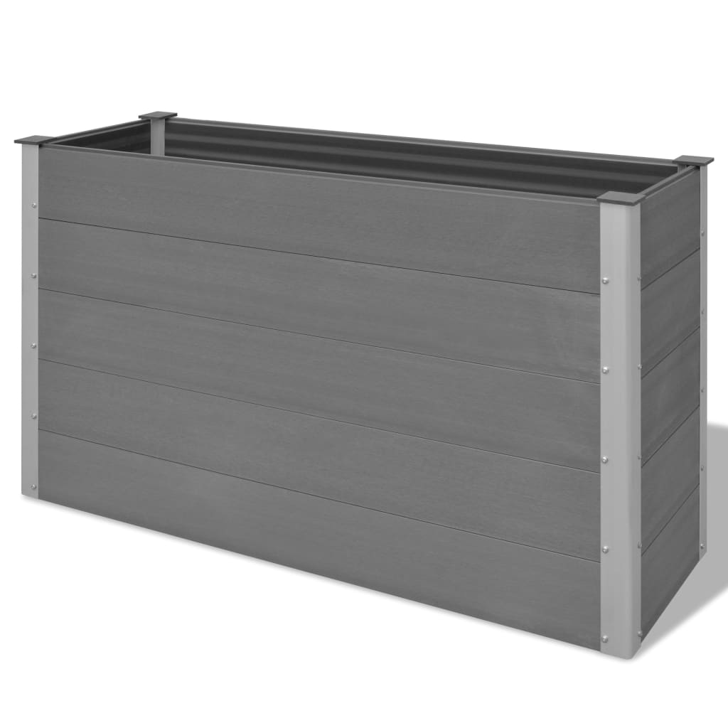 Vidaxl Planter hævede 150x50x91 cm HKC Gray