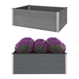 Vidaxl Planter surélevé 150x100x54 cm HKC Gray