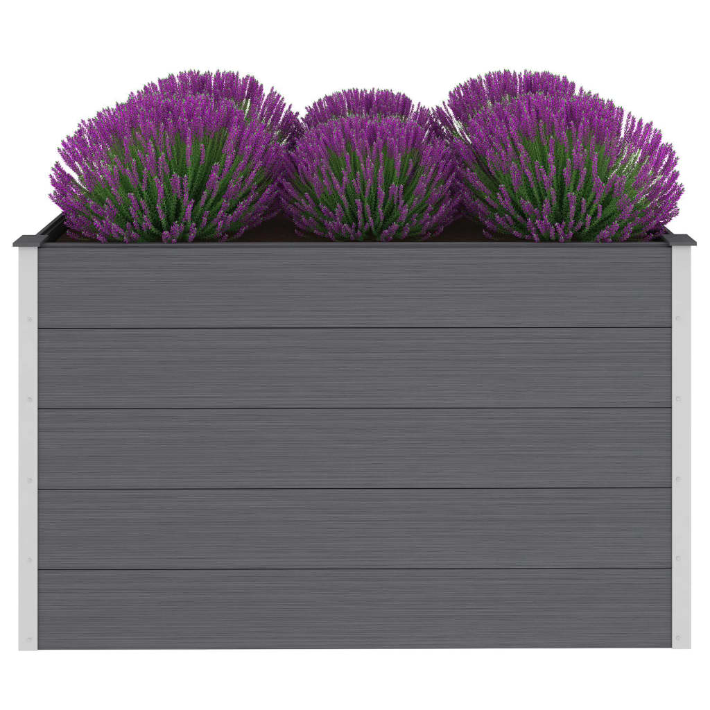 Vidaxl Planter surélevé 150x100x91 cm HKC Gray