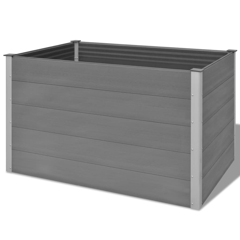 Vidaxl Planter surélevé 150x100x91 cm HKC Gray