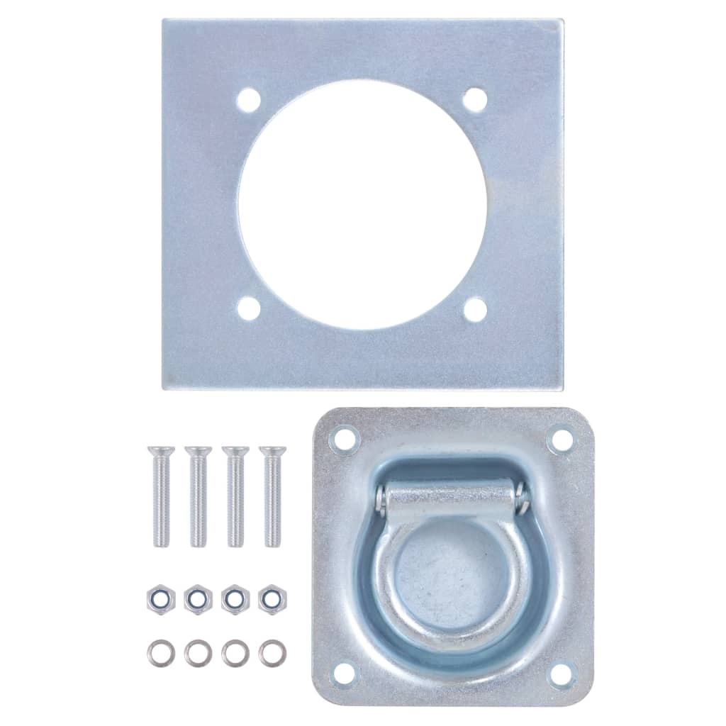 Pierścienie montażowe vidaxl do przyczepy 2000 kg ocynkowana stalowa 6 szt.