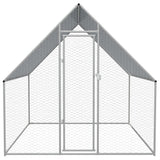 Vidaxl Buitenhok pour les poulets 2x2x1,92 m en acier galvanisé