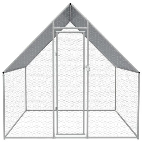 Vidaxl Buitenhok pour les poulets 2x2x1,92 m en acier galvanisé