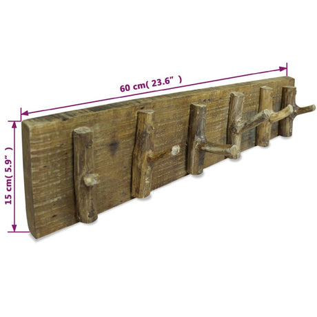 Rack de couche Vidaxl 60x15 cm Bois recyclé mélangé