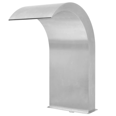 Vidaxl Piscine Fountain 45x30x65 cm en acier inoxydable en argent coloré
