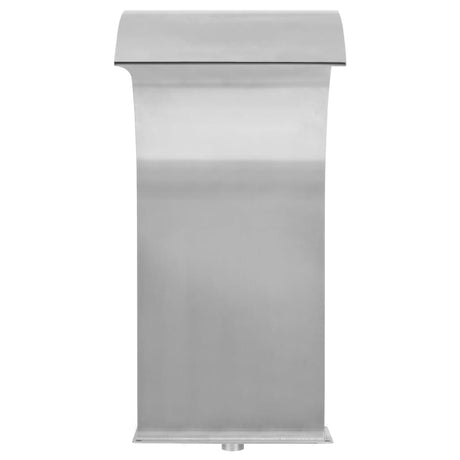 Vidaxl Piscine Fountain 45x30x65 cm en acier inoxydable en argent coloré
