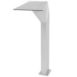 Vidaxl Piscine Fountain 50x30x90 cm en acier inoxydable en argent coloré