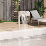 Vidaxl Piscine Fountain 50x30x90 cm en acier inoxydable en argent coloré