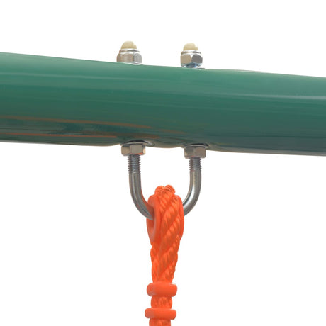 Balançoire Vidaxx avec toboggan et 3 sièges orange