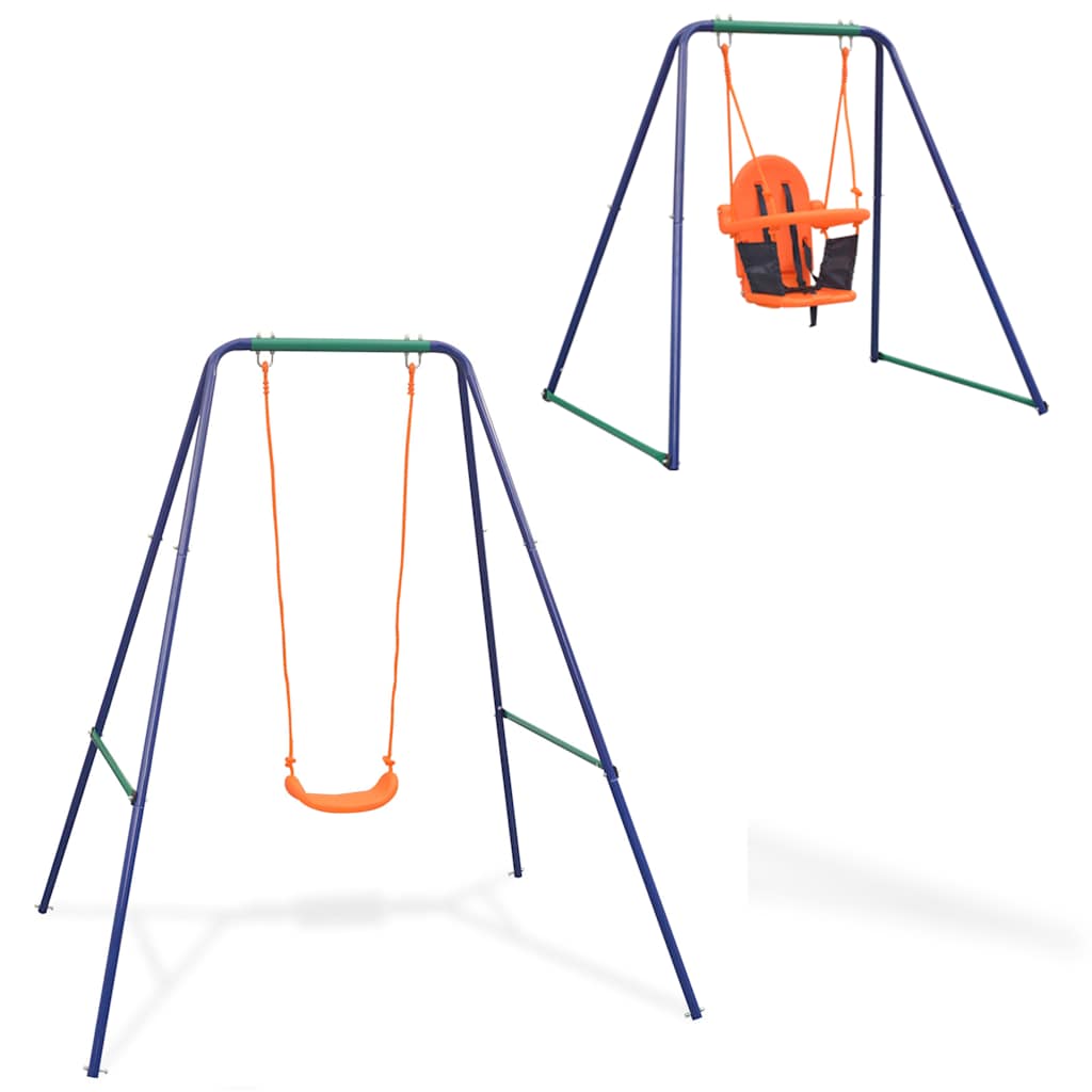 Vidaxl Swing für Kleinkinder 2-in-1-Orange