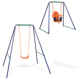 Vidaxl Schaukel fir Toddler 2-in-1 Orange