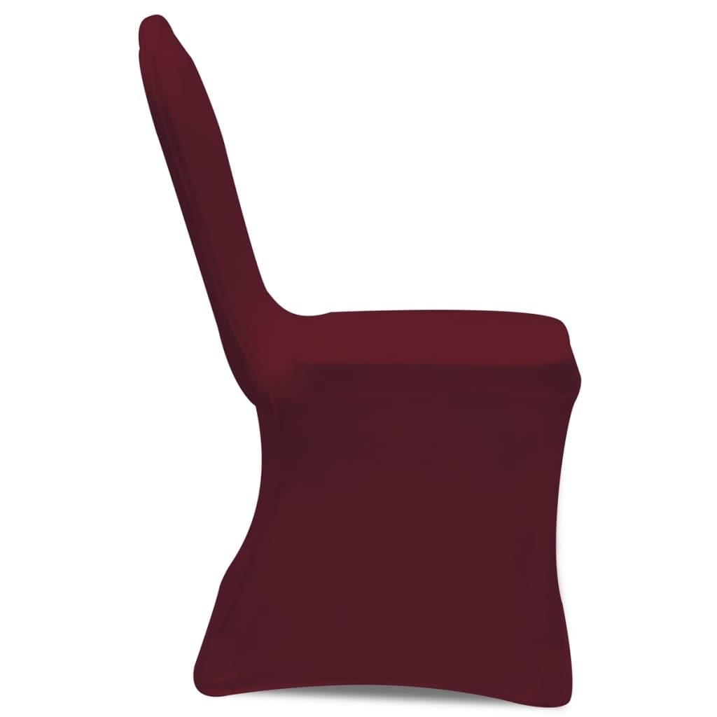 Couvercles de siège Vidaxl Stretch Bordeaux Red 100 Sts