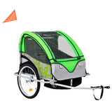 Vidaxl Voo Celo Trailer a Pram 2-in-1 gréng a gro