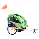 Vidaxl Voo Celo Trailer a Pram 2-in-1 gréng a gro