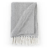 Vidaxl Plaid Herringbone 220x250 cm Coton Gray