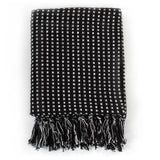 Carrés à plaid vidaxl 125x150 cm coton noir